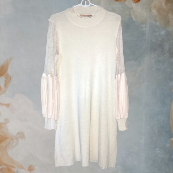NWT Belldini Cream Dress Size Large - Picture 1 of 4